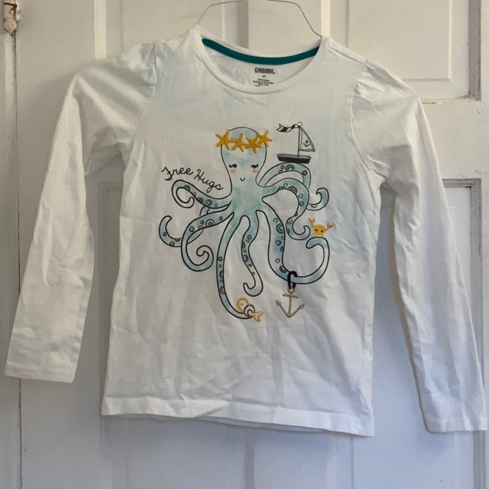 Gymboree girls under the sea octopus top in size 10